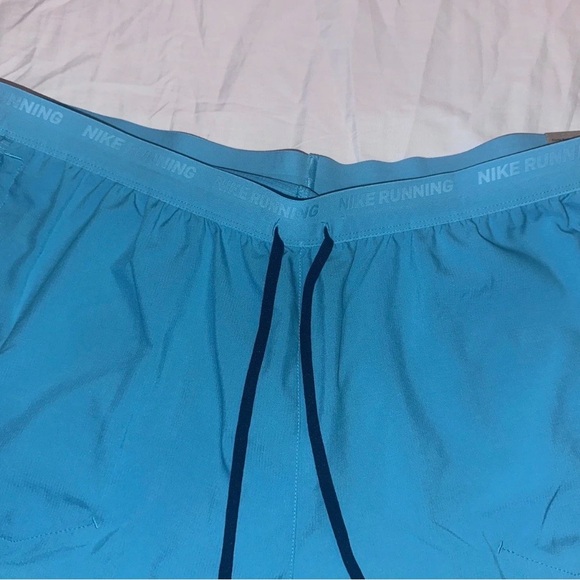 Nike Stride 5” Mens Medium Blue Lined Athletic 2 in 1 Running Shorts 2XL - Picture 5 of 7